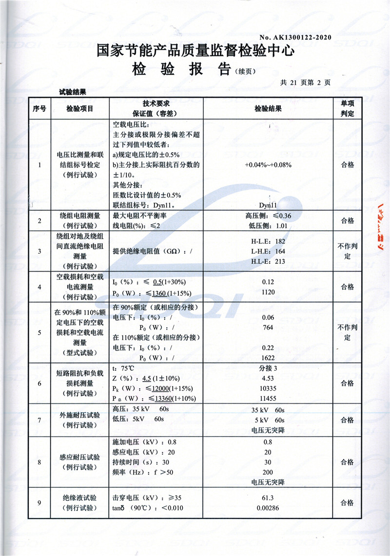 高低压试验报告-S11-1250夏津夏津夏津油浸式变压器-2.jpg